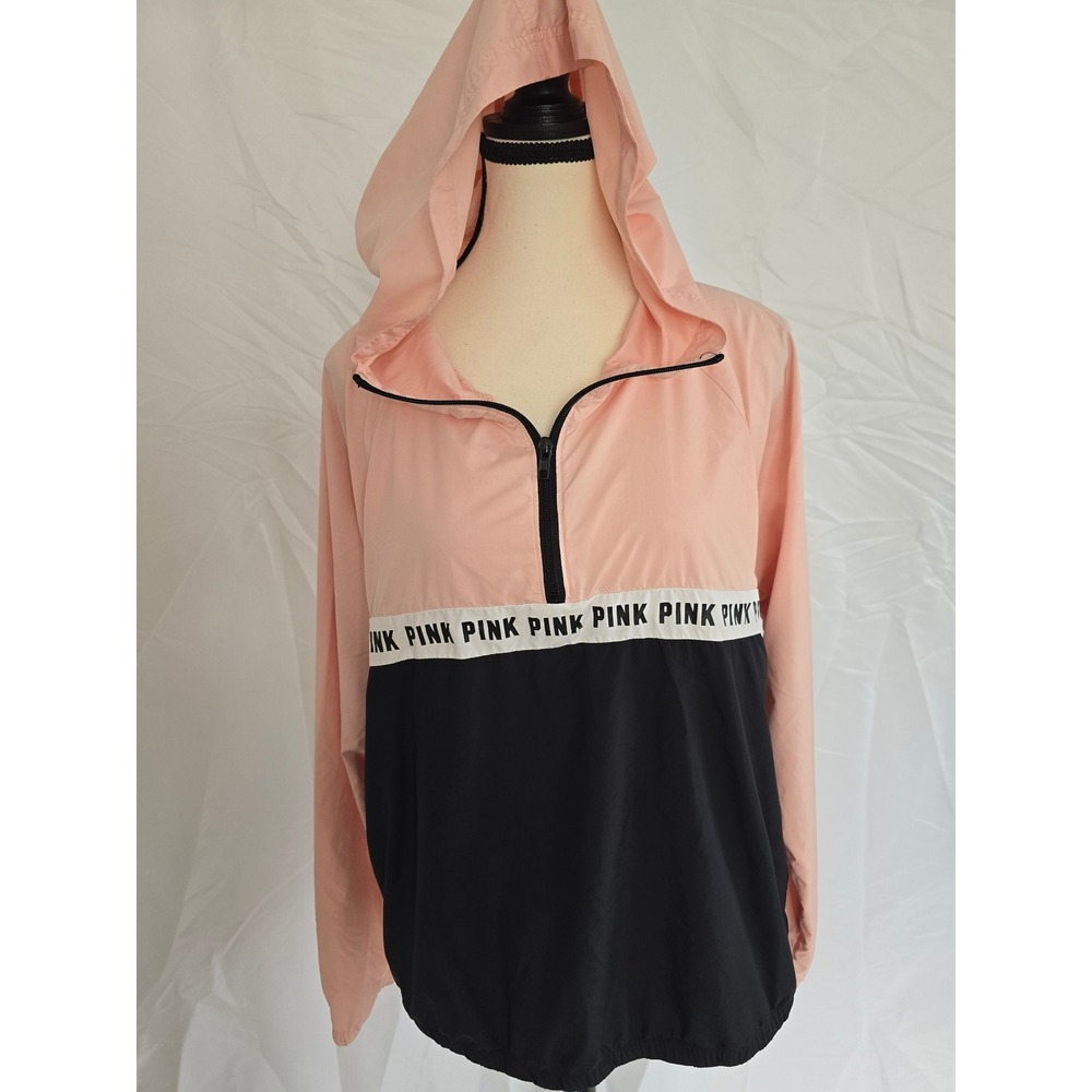 PINK Victoria's Secret Colorblock Windbreaker Hoodie XS